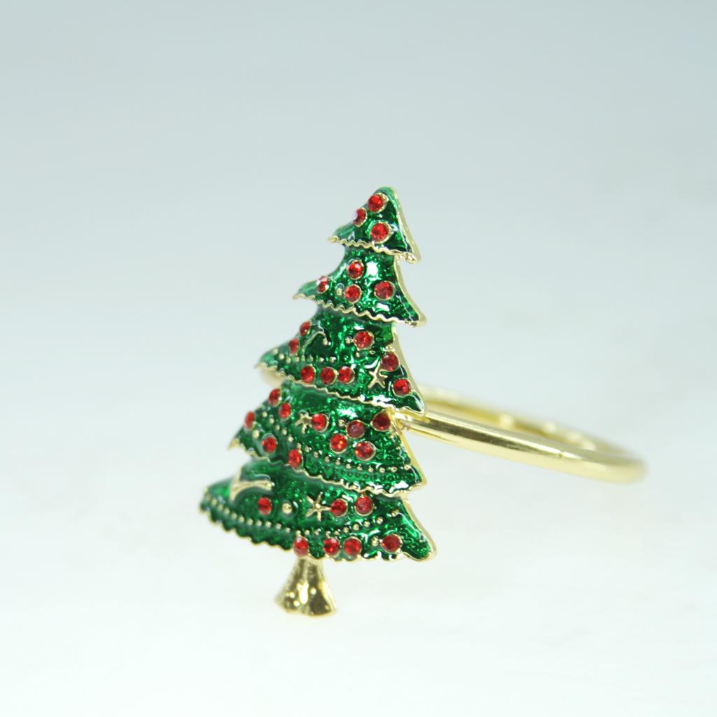 Christmas Tree Napkin Rings Set of 12 by HitMyNeed