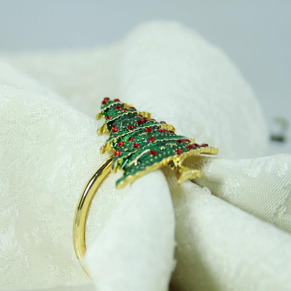 Christmas Tree Napkin Rings Set of 12 by HitMyNeed