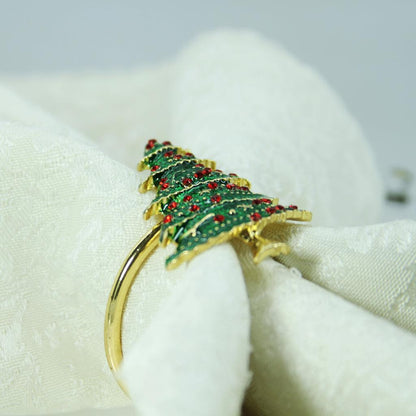 Christmas Tree Napkin Rings Set of 12 by HitMyNeed