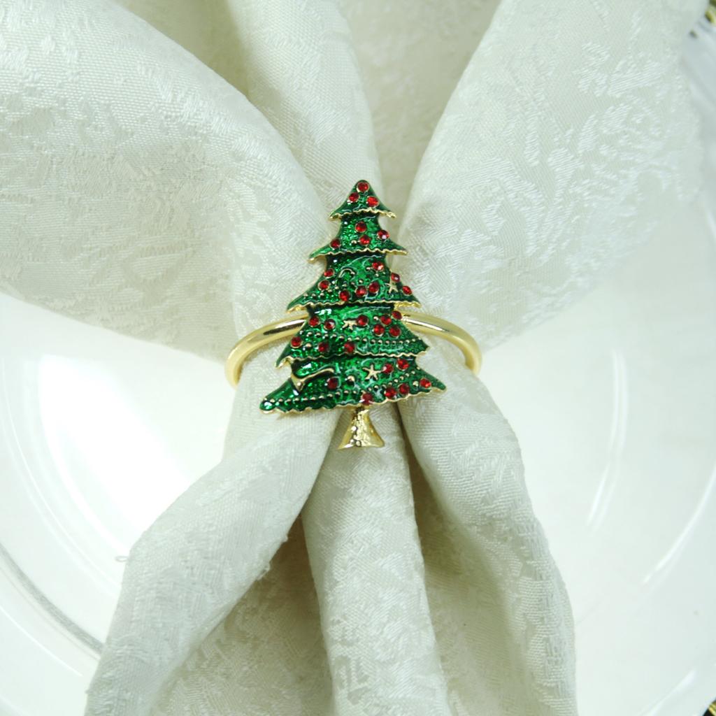 Christmas Tree Napkin Rings Set of 12 by HitMyNeed