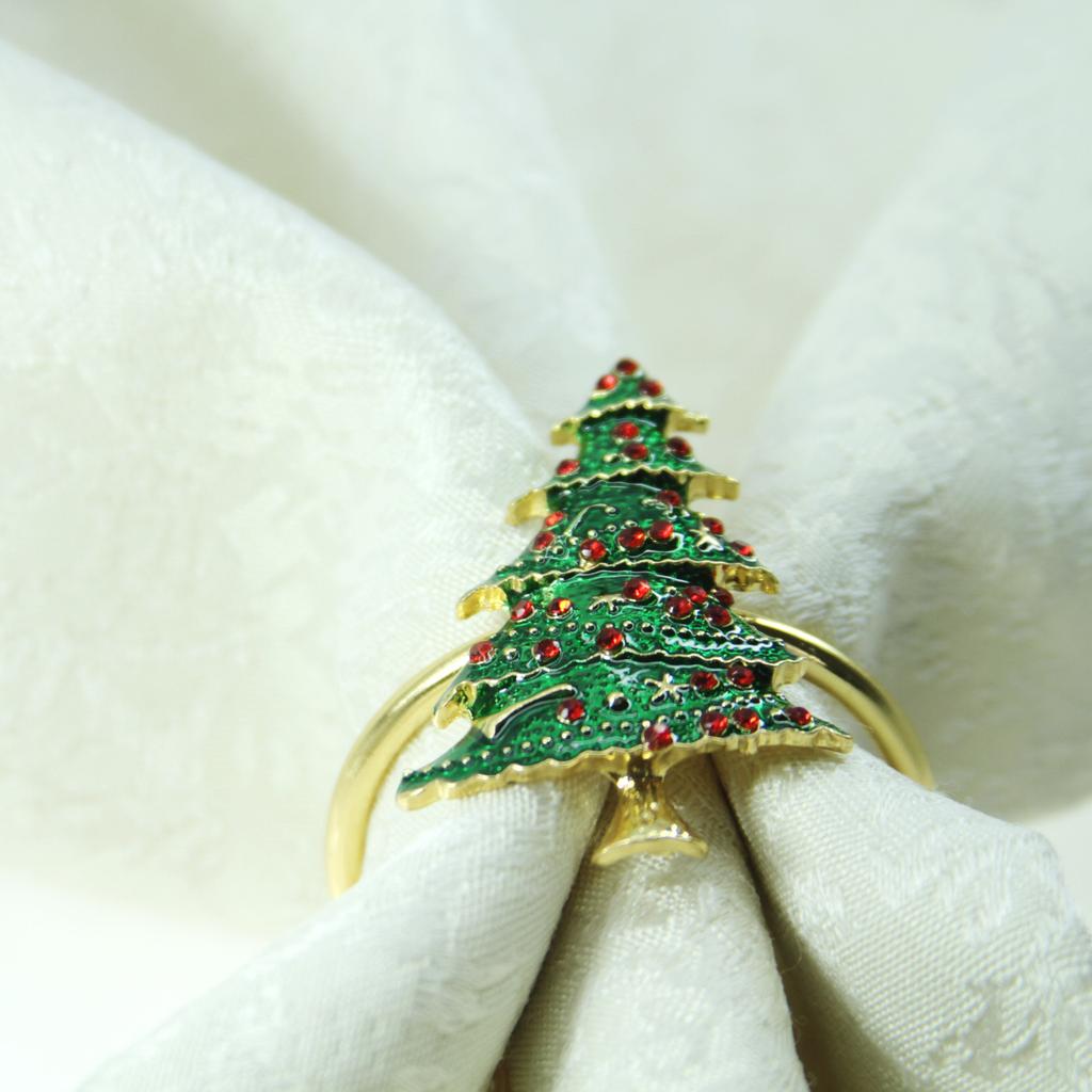 Christmas Tree Napkin Rings Set of 12 by HitMyNeed