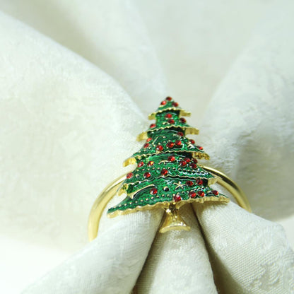 Christmas Tree Napkin Rings Set of 12 by HitMyNeed