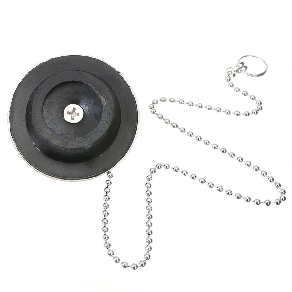Chrome Sink Plug Drain Stopper with Chain by HitMyNeed