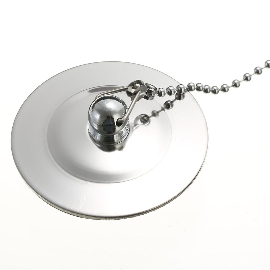 Chrome Sink Plug Drain Stopper with Chain by HitMyNeed