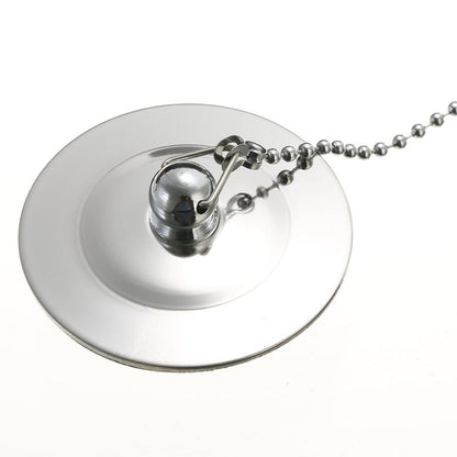 Chrome Sink Plug Drain Stopper with Chain by HitMyNeed