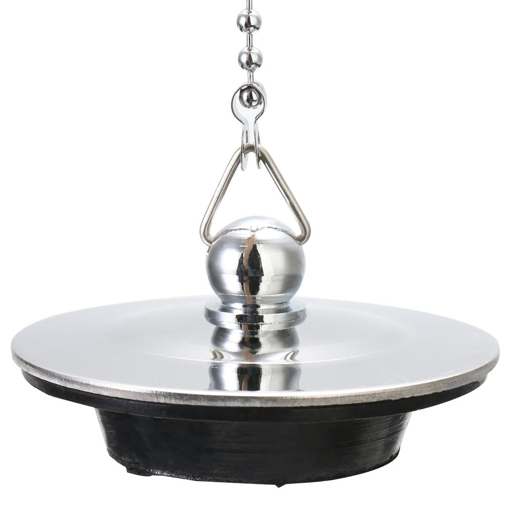Chrome Sink Plug Drain Stopper with Chain by HitMyNeed