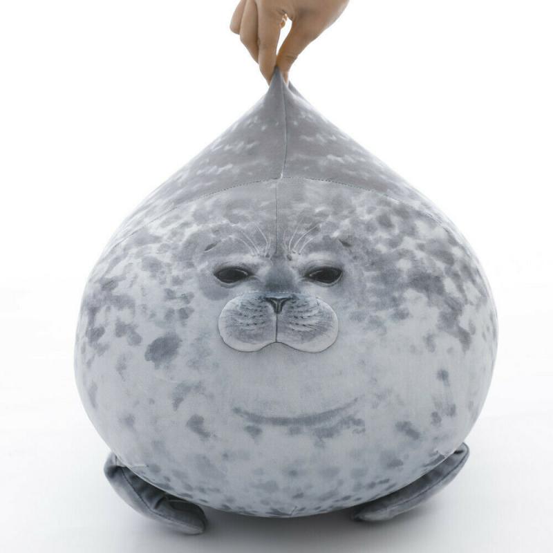 Chubby Blob Seal Plush Toy by HitMyNeed