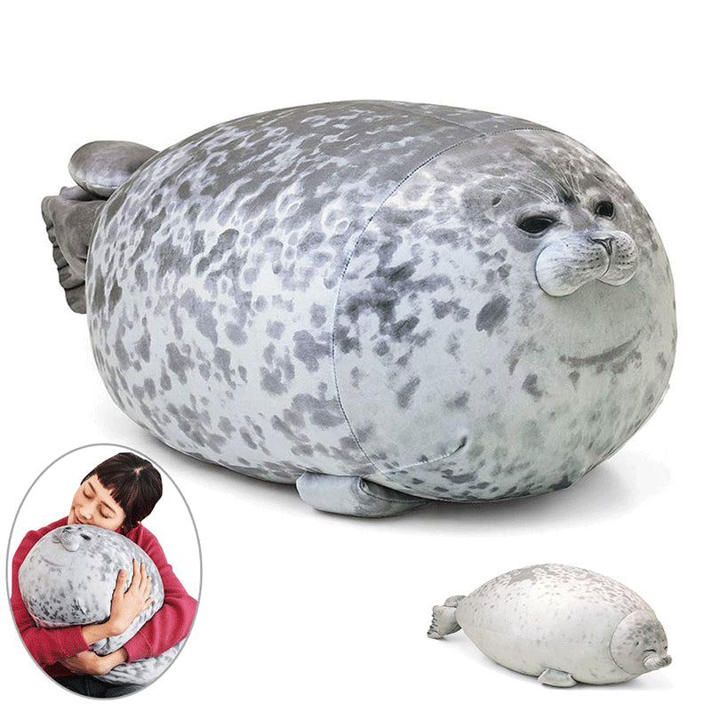 Chubby Blob Seal Plush Toy by HitMyNeed