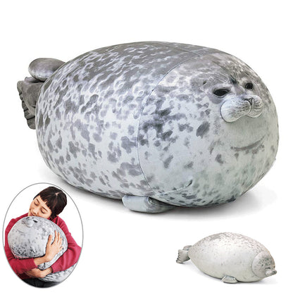 Chubby Blob Seal Plush Toy by HitMyNeed