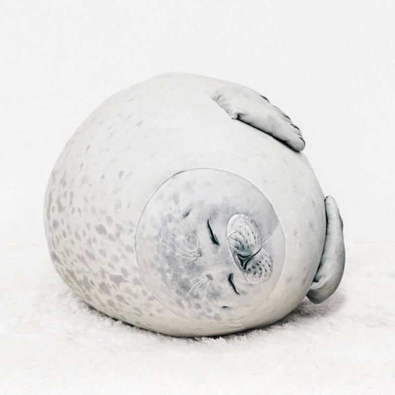 Chubby Blob Seal Plush Toy by HitMyNeed