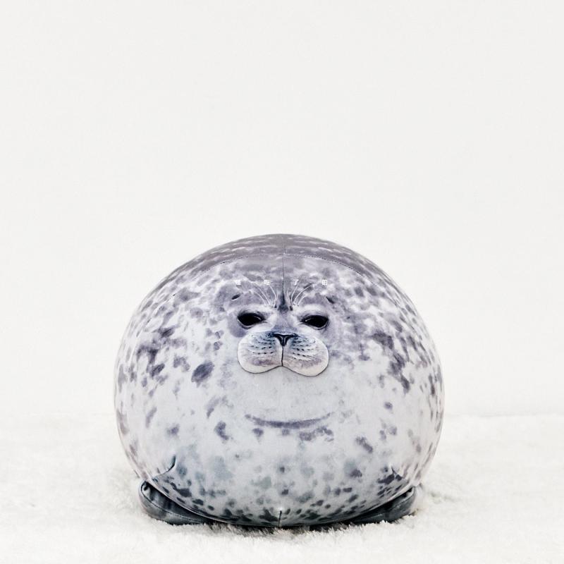 Chubby Blob Seal Plush Toy by HitMyNeed