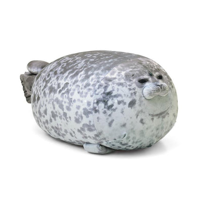 Chubby Blob Seal Plush Toy a l-40x34x4cm by HitMyNeed