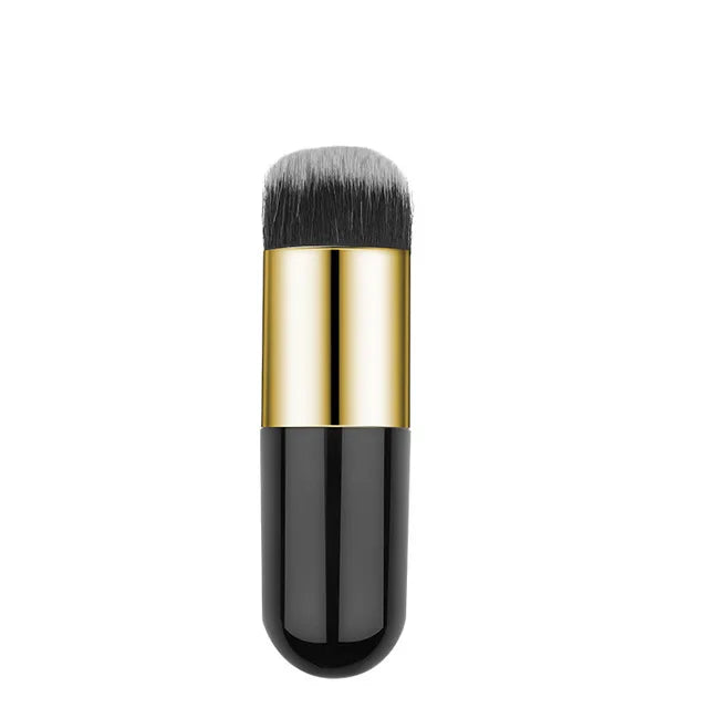 Chubby Pier Flat Cream Foundation Brush black-gold by HitMyNeed