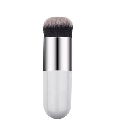 Chubby Pier Flat Cream Foundation Brush white-silver by HitMyNeed