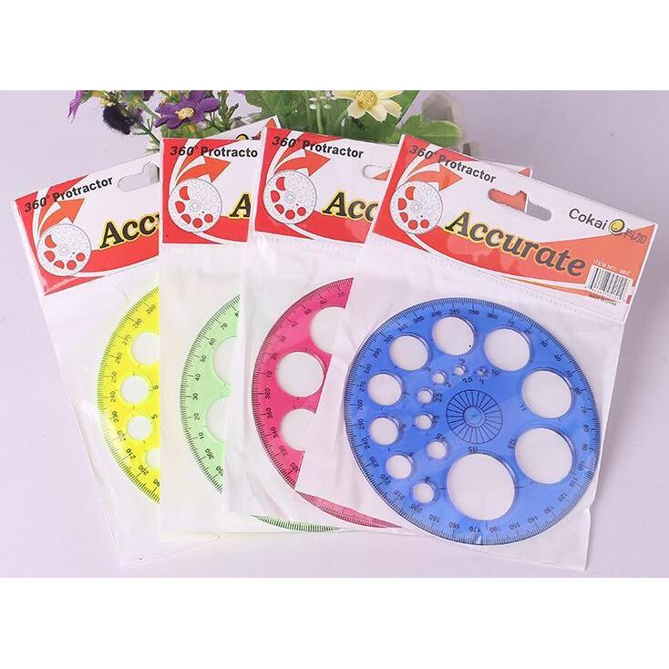 Circle Template Plastic Round Ruler Drawing Tool by HitMyNeed