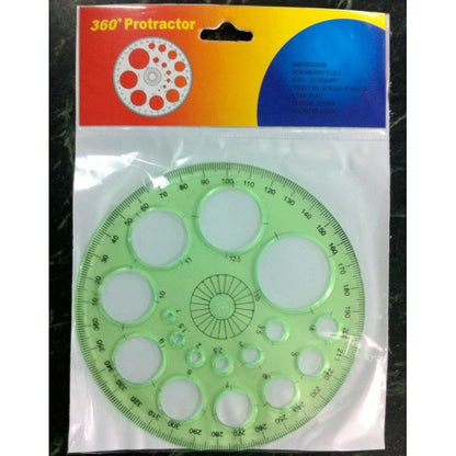 Circle Template Plastic Round Ruler Drawing Tool by HitMyNeed