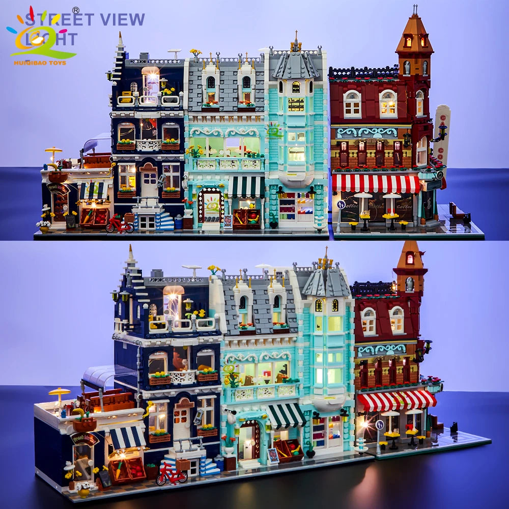 City Corner Coffee Shop Micro Building Block Set by HitMyNeed
