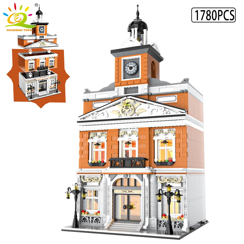 City Corner Coffee Shop Micro Building Block Set no-5 no-light-no-box by HitMyNeed