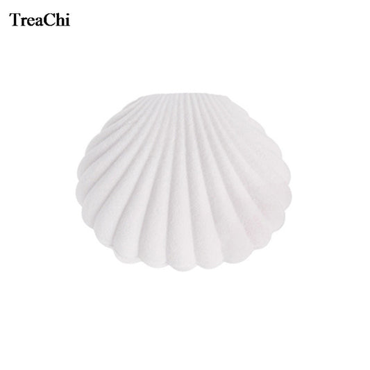 Clam Shell Velvet Jewelry Gift Box white by HitMyNeed