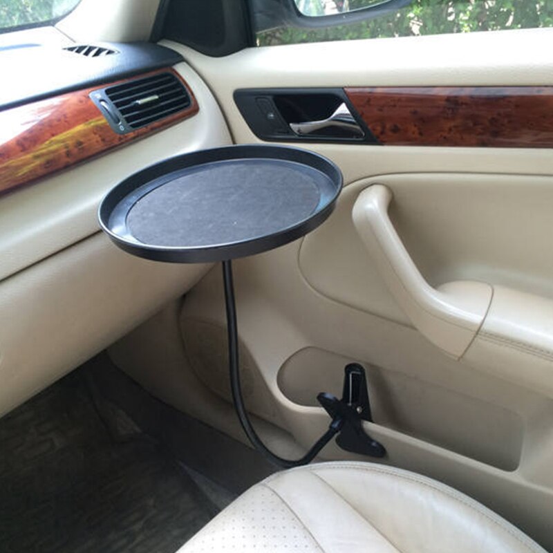 Clamp-On Car Lunch Tray with 360° Rotating Table by HitMyNeed