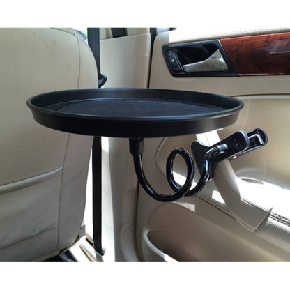 Clamp-On Car Lunch Tray with 360° Rotating Table by HitMyNeed