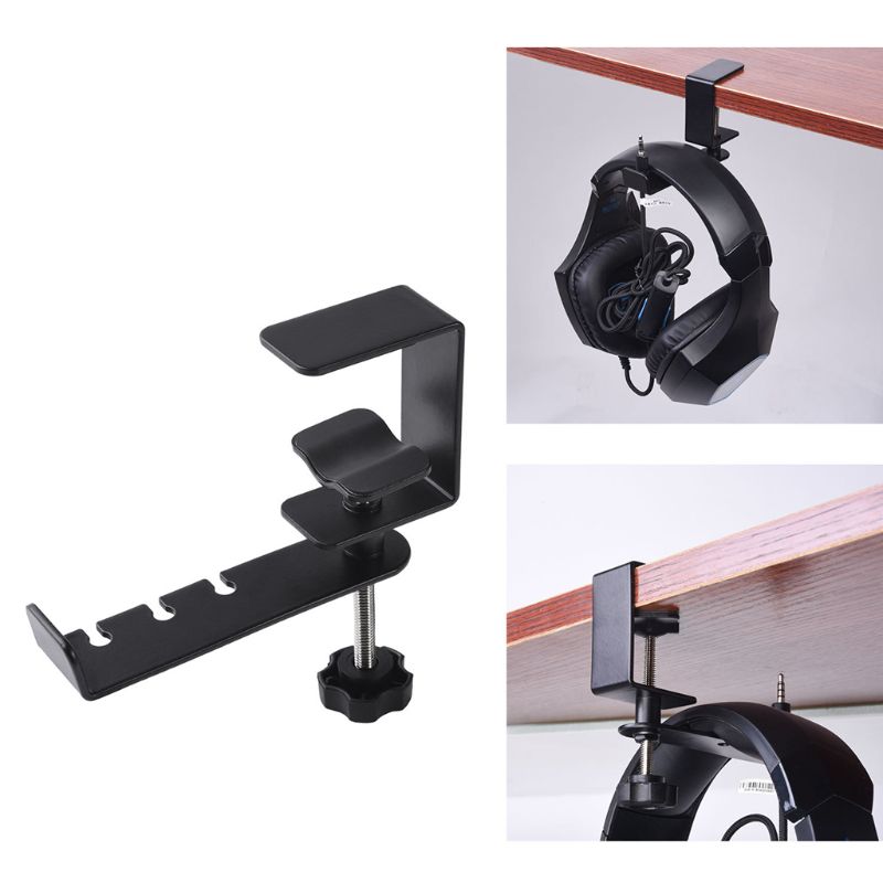 Clamp-On Metal Headphone Stand Holder by HitMyNeed