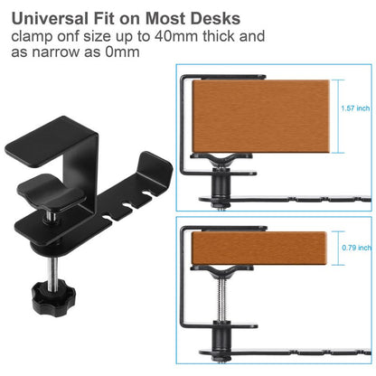 Clamp-On Metal Headphone Stand Holder by HitMyNeed