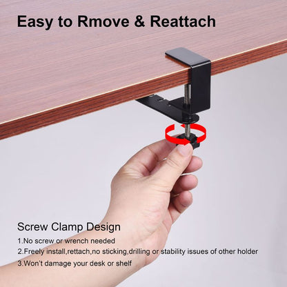 Clamp-On Metal Headphone Stand Holder by HitMyNeed