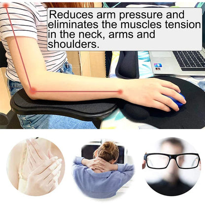 Clamped-On Adjustable Elbow Rest for Desks by HitMyNeed