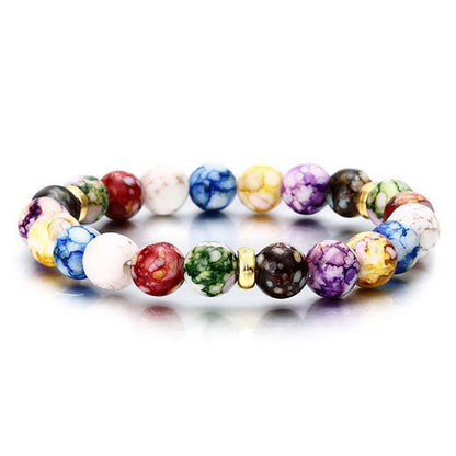Classic 7 Chakra Natural Stone Braided Bracelet 1 by HitMyNeed