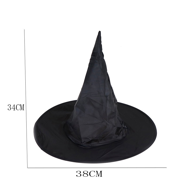 Classic Black Witch Hat for Halloween Costumes by HitMyNeed