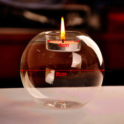 Classic Crystal Glass Tealight Candle Holder by HitMyNeed