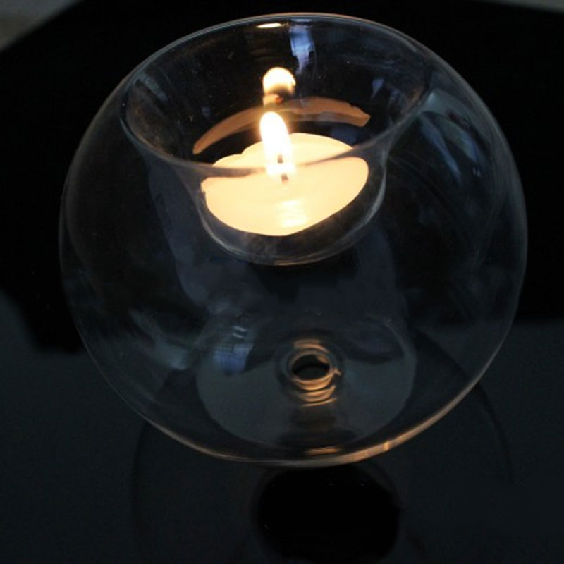 Classic Crystal Glass Tealight Candle Holder by HitMyNeed