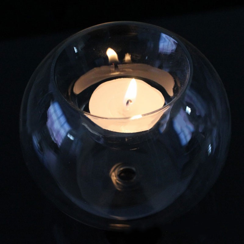 Classic Crystal Glass Tealight Candle Holder by HitMyNeed