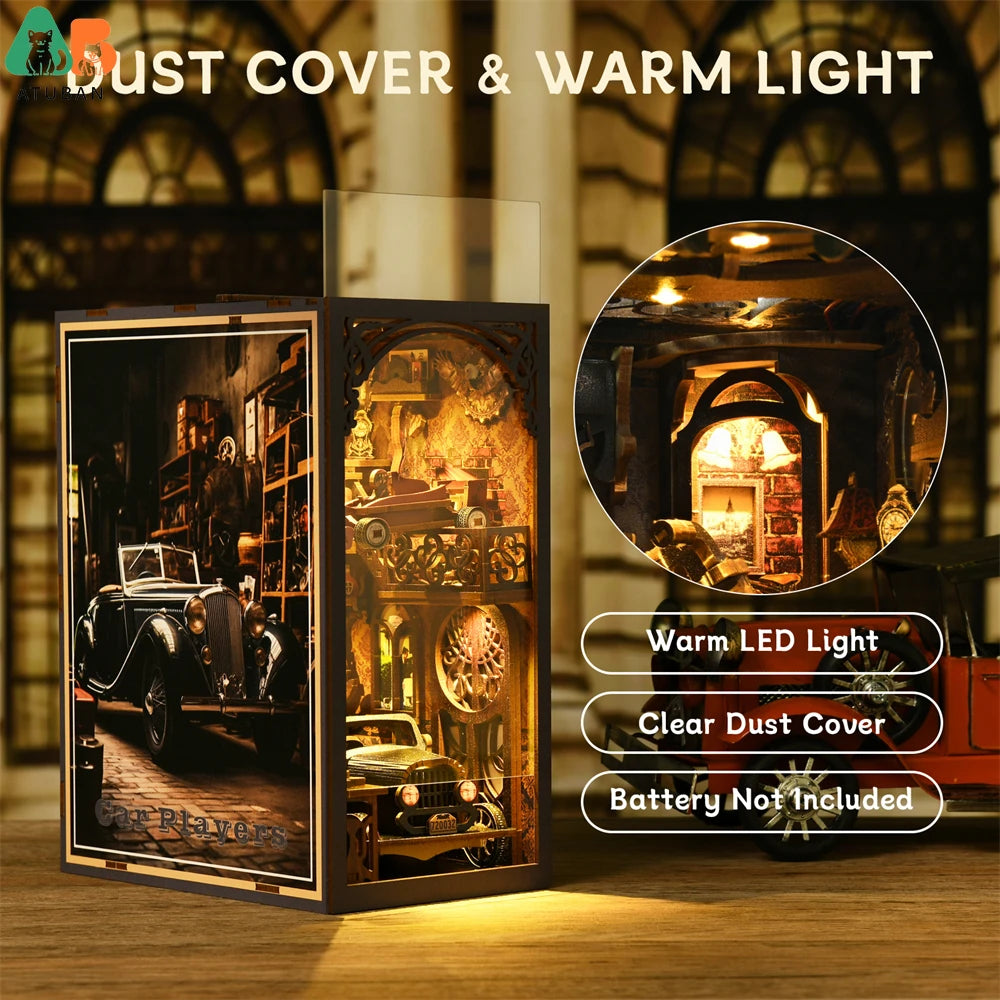 Classic F1 Car DIY Book Nook Wooden Bookshelf Insert by HitMyNeed