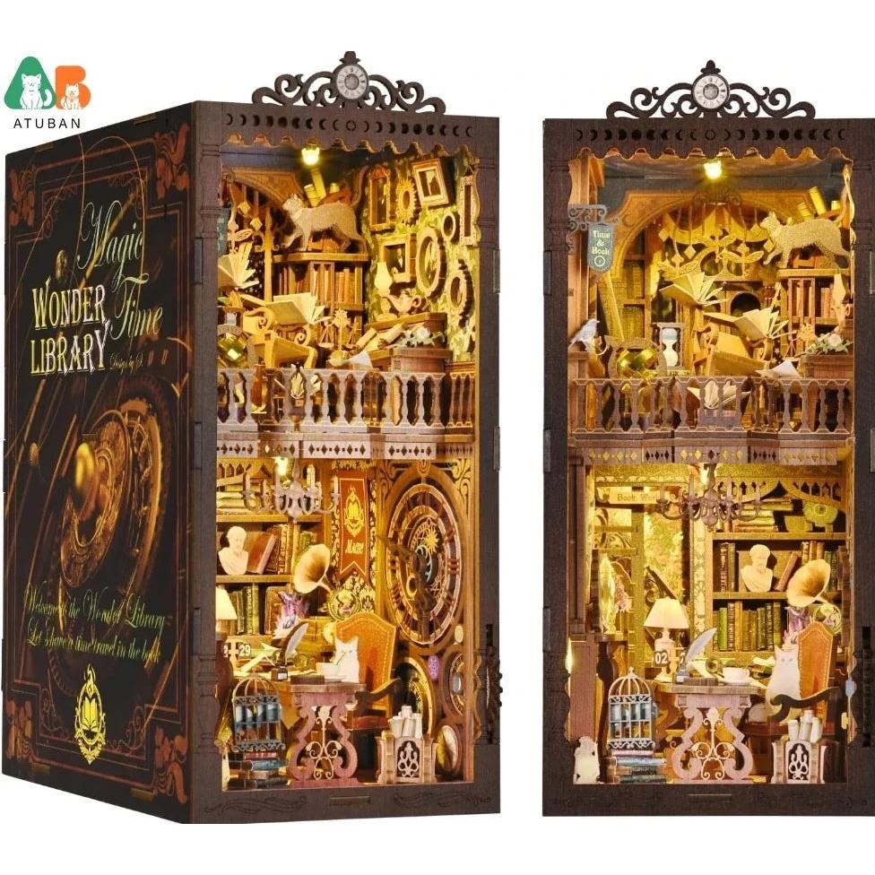 Classic F1 Car DIY Book Nook Wooden Bookshelf Insert dark-gray by HitMyNeed