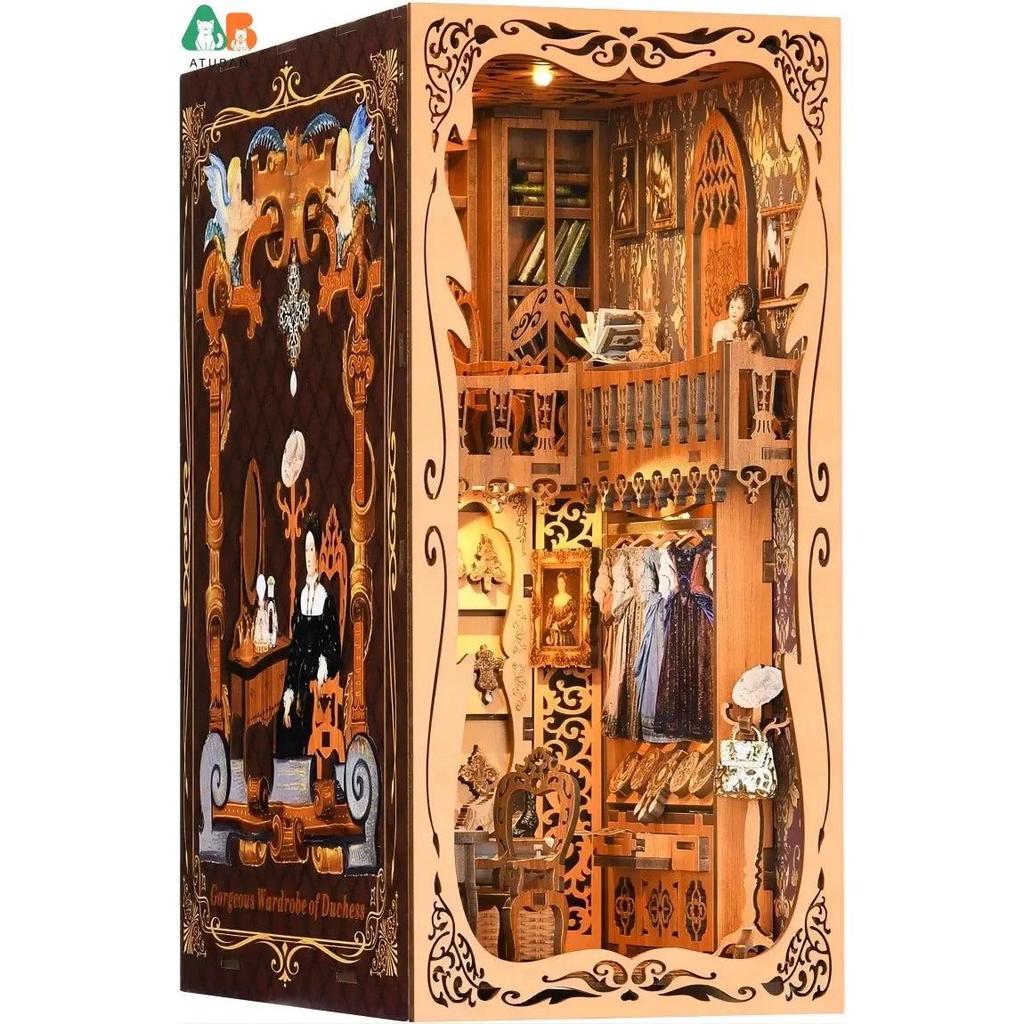 Classic F1 Car DIY Book Nook Wooden Bookshelf Insert light-green by HitMyNeed