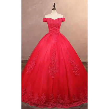 Classic Quinceañera Ball Gown Dress Customized rose-red 22w by HitMyNeed