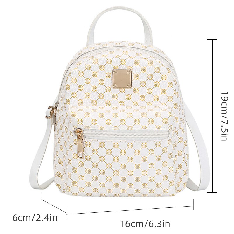 Classic Women's PU Mini Backpack for Daily Use by HitMyNeed