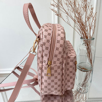Classic Women's PU Mini Backpack for Daily Use by HitMyNeed