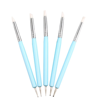Clay Carving Tools Set with Dual Tips (5 Pcs) by HitMyNeed