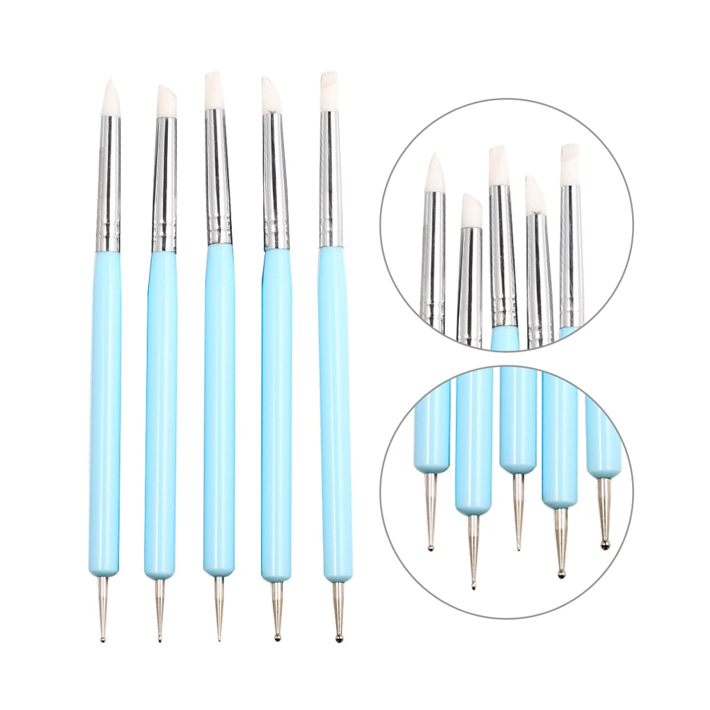 Clay Carving Tools Set with Dual Tips (5 Pcs) by HitMyNeed
