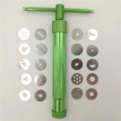 Clay Pottery Extruder Tool with 20 Steel Discs by HitMyNeed