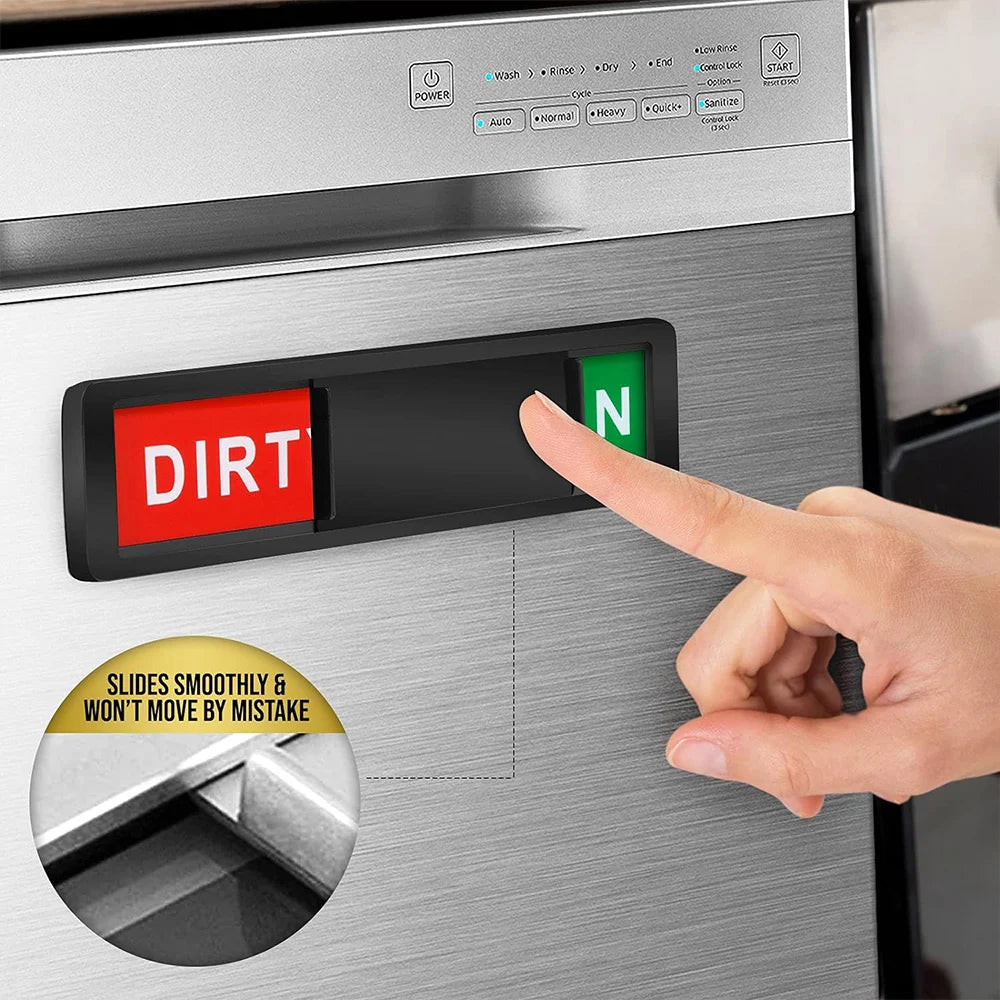 Clean and Dirty Dishwasher Magnet Slider by HitMyNeed