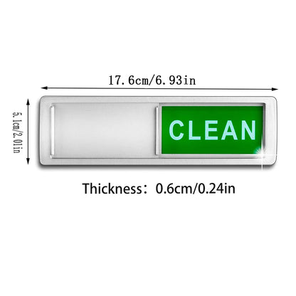 Clean and Dirty Dishwasher Magnet Slider silver by HitMyNeed