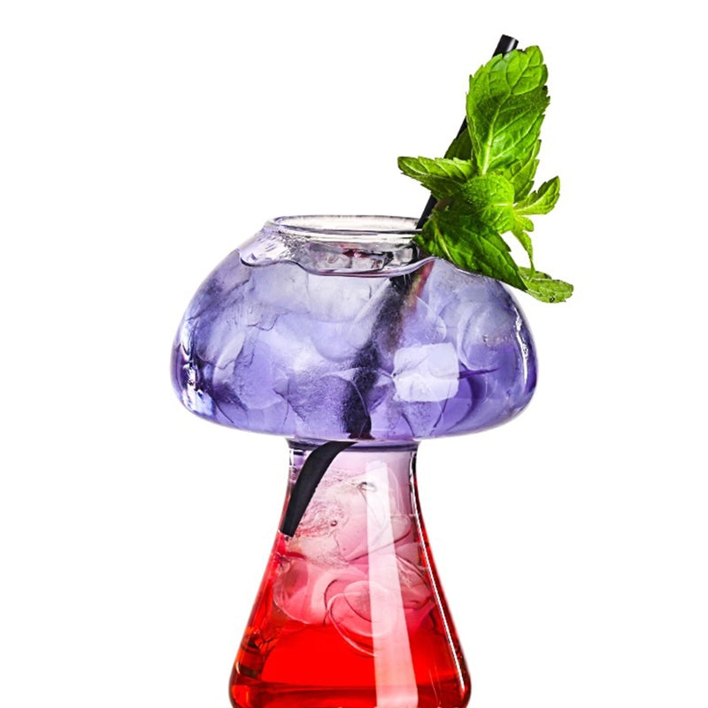 Clear 380ml Mushroom Cocktail Glass by HitMyNeed