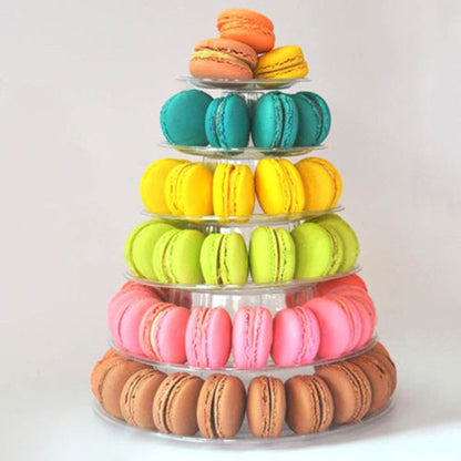 Clear 6 Layer Macaron Display Tower Stand by HitMyNeed