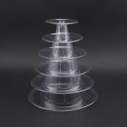 Clear 6 Layer Macaron Display Tower Stand by HitMyNeed