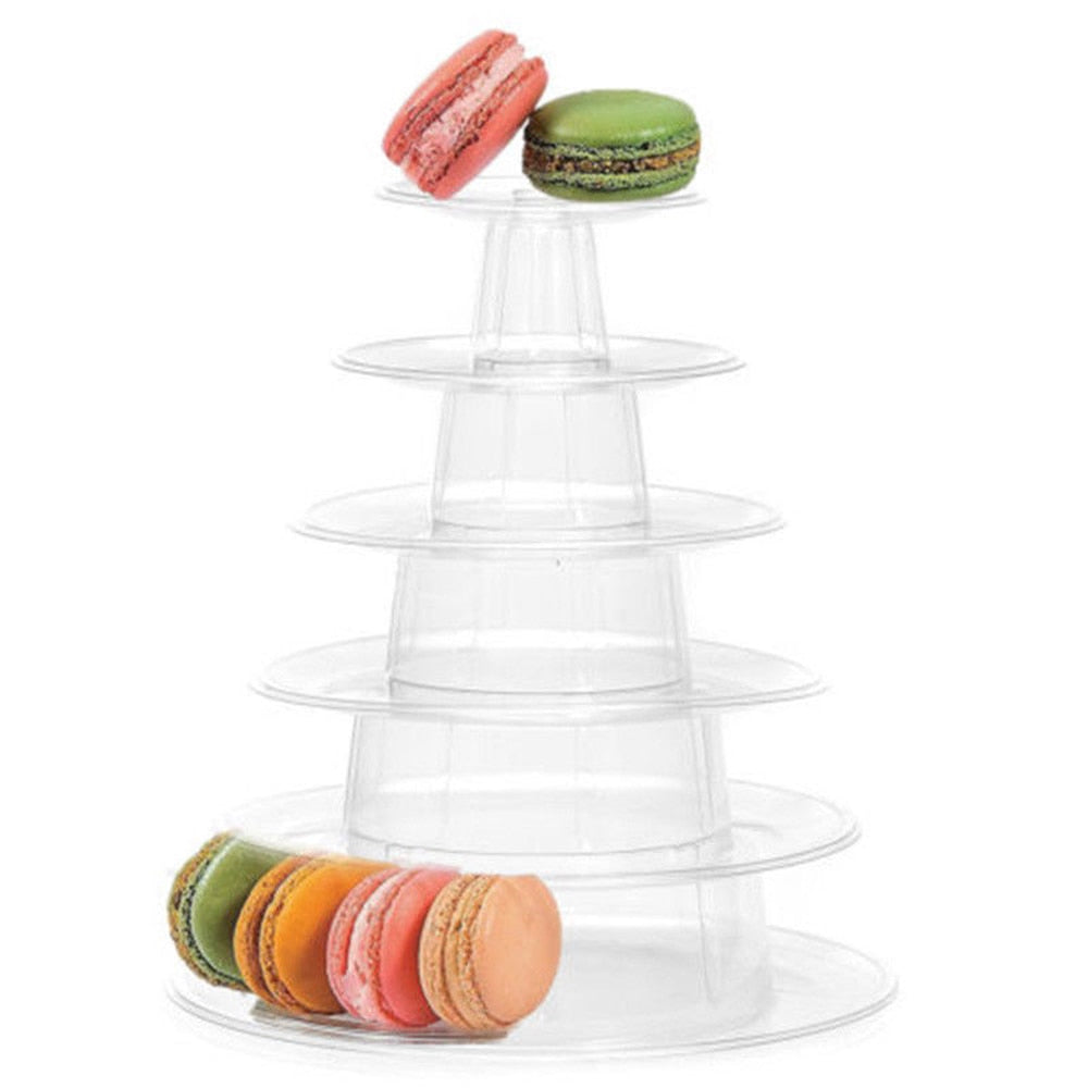 Clear 6 Layer Macaron Display Tower Stand by HitMyNeed