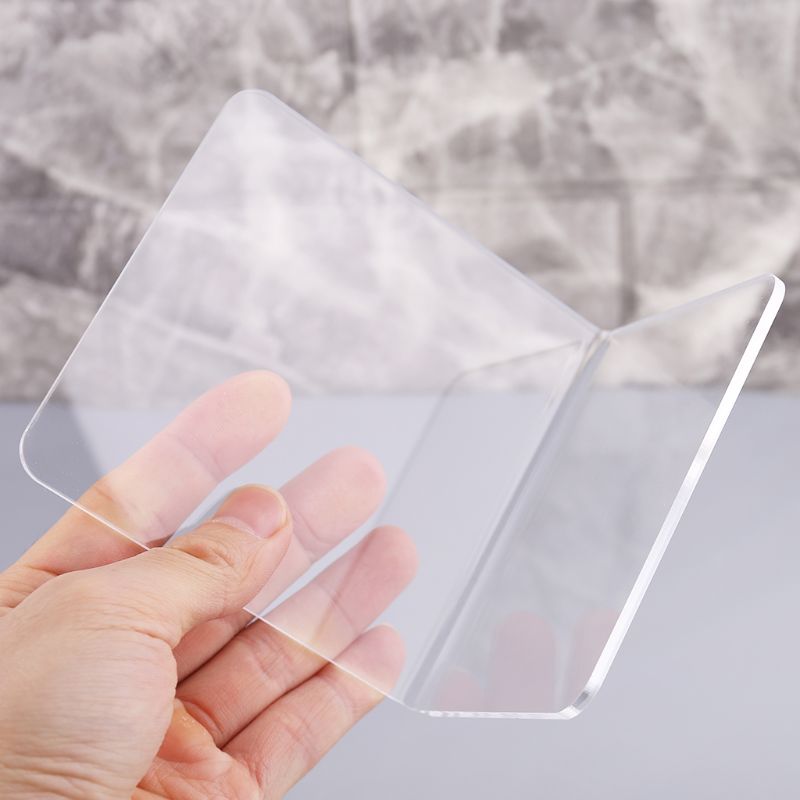 Clear Acrylic Bookends Set of 2 for Desk & Shelf by HitMyNeed